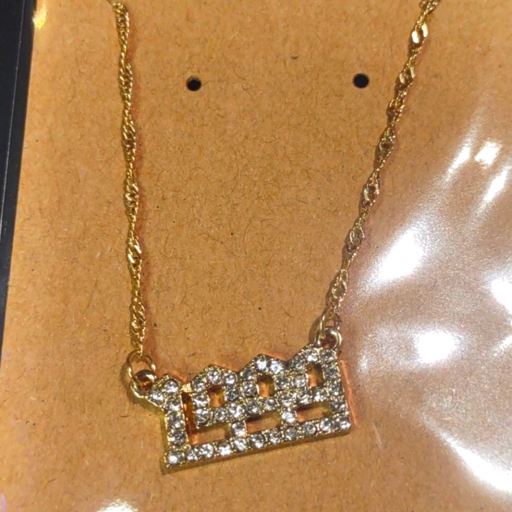 NWT BP. “1999” Gold Chain Necklace 19 Inch With Lobster Clasp